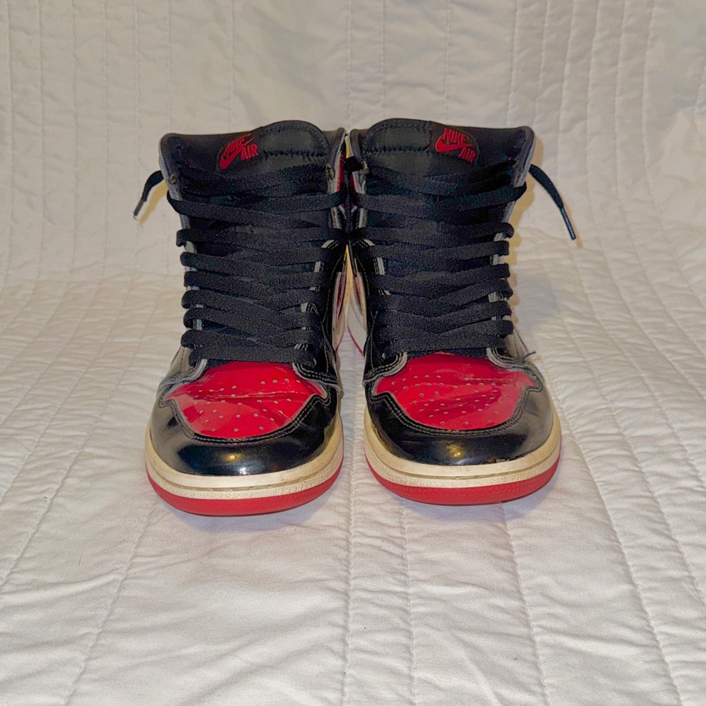 Size 10 - Jordan 1 Retro OG High Patent Bred